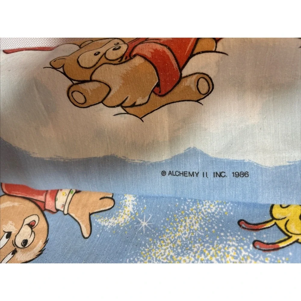 Vtg Original 1986 Teddy Ruxpin Grubby Pillowcases Set Of 2 Alchemy Inc Standard